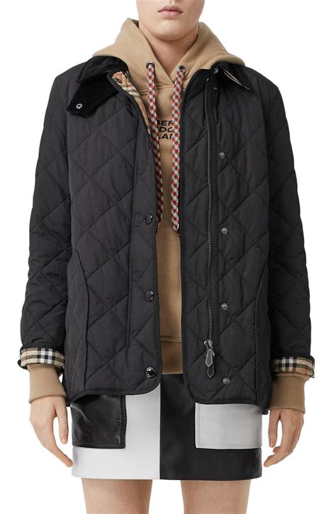 burberry lydd quilted barn jacket|Quilted Thermoregulated Barn Jacket in Black.